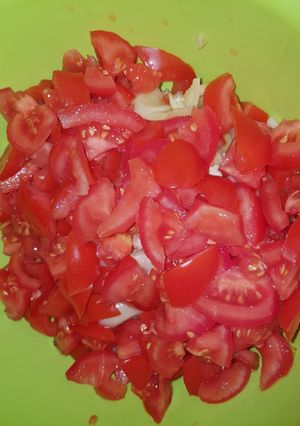 Lecsó kolbásszal nokedlivel recept fotója