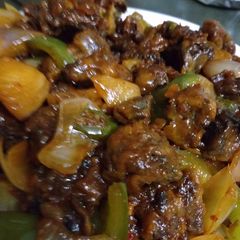A picture of Chilli Mushrooms.