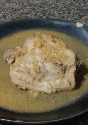 Una foto de Contramuslo de pollo al tequila con jugo de limón