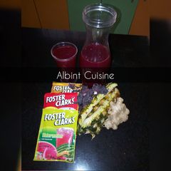 A picture of My home made zobo.