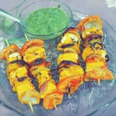 Paneer tikka A picture of Paneer tikka.