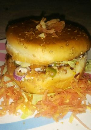 A picture of Veg burger.