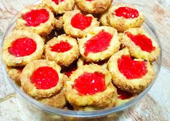 Resep Mudah Thumb print cookies super renyah dan lembut Praktis Enak