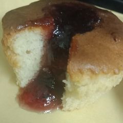 A picture of Vanilla and blueberry muffins.