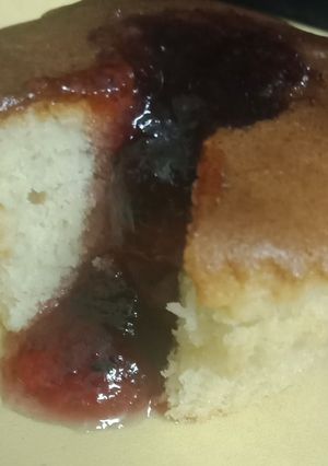 A picture of Vanilla and blueberry muffins.