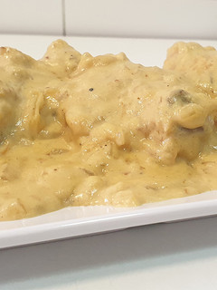 Una foto de Pollo con salsa de mostaza