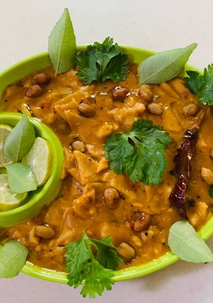 A picture of Dal Dhokli.