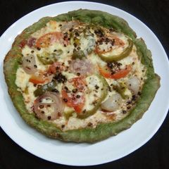 A picture of Rang Birangi desi pizza.