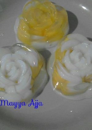 Foto resep Puding Mawar mangga lapis susu