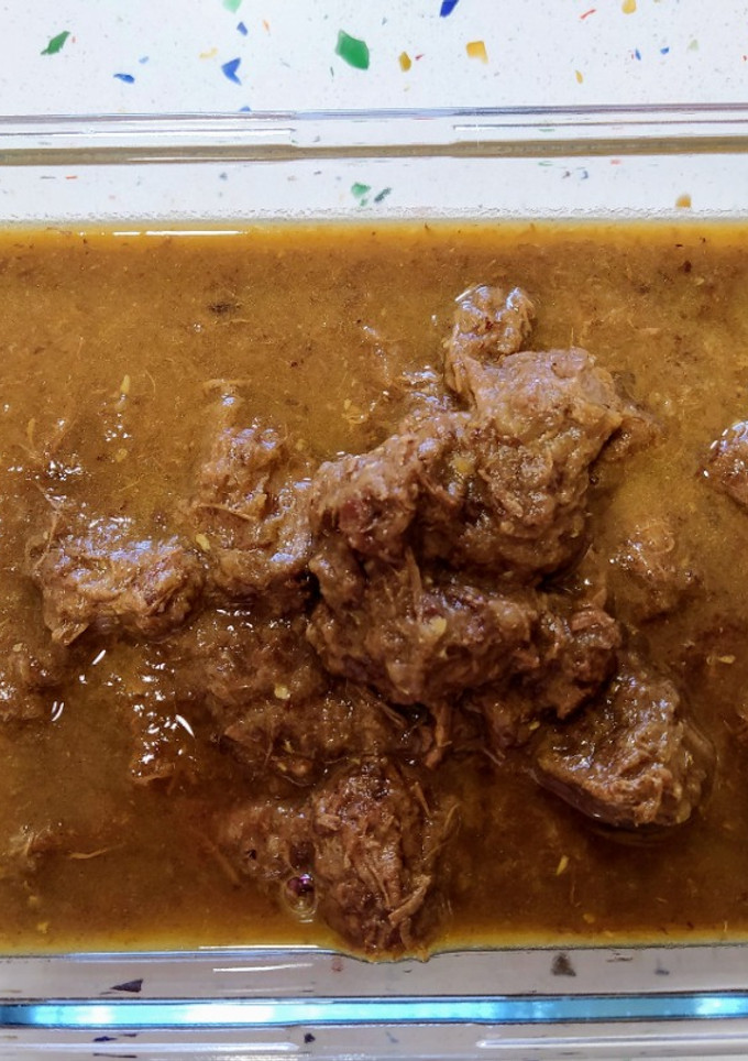 Una foto de Ternera al curry con pasas