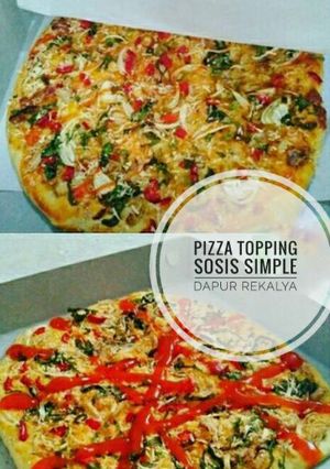 Foto resep Pizza topping sosis simple by Dapur Rekalya