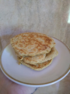 Una foto de Panqueques salados de avena