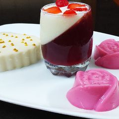 A picture of Strawberry panna cotta.