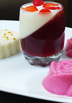 A picture of Strawberry panna cotta.