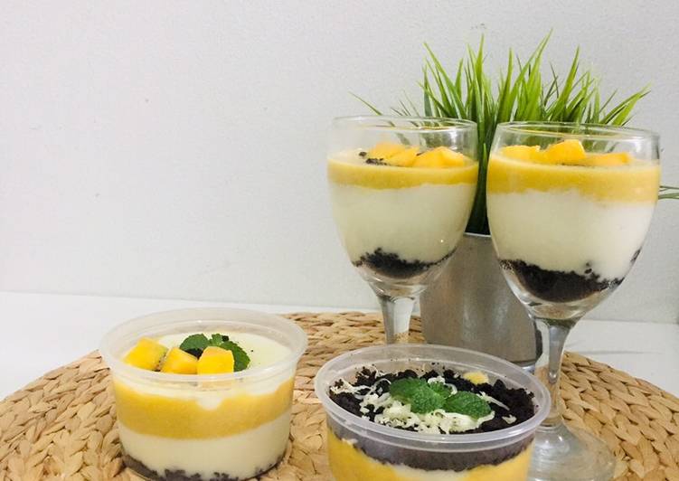 Mango cheesecake dessert box