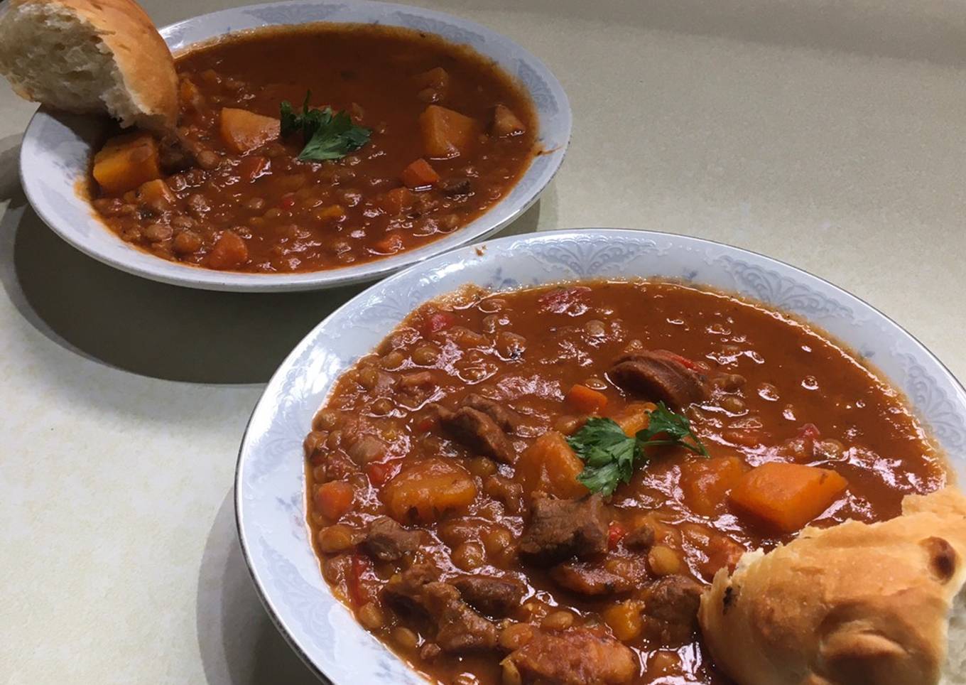 CAZUELA DE LENTEJAS 🍲🥘🍷