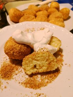Vegán túrógombóc / kölesgombóc recept fotója