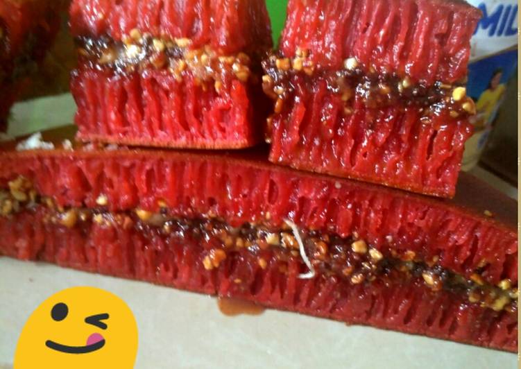 Red Velvet martabak...(enak,kenyal)😘😋