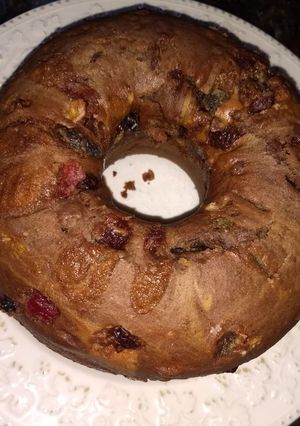 Una foto de Torta de café marmolada