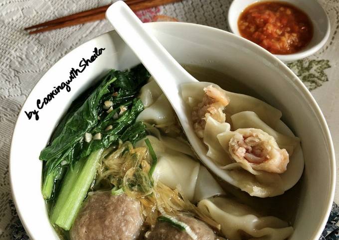 Resep Bakso Pangsit Kuah Oleh Cooking With Sheila Cookpad