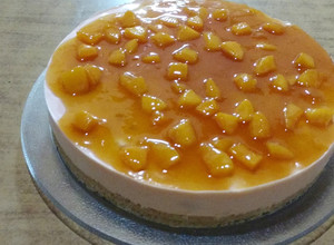 Una foto de Cheesecake de Durazno (sin horno)