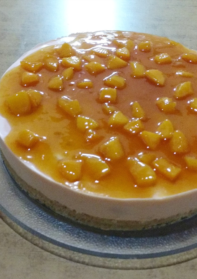 Una foto de Cheesecake de Durazno (sin horno)