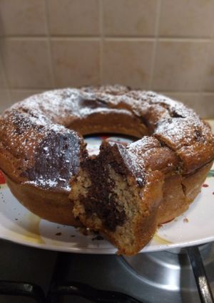 Foto di Ciambellone al caffè ☕variegato cioccolato 🍫