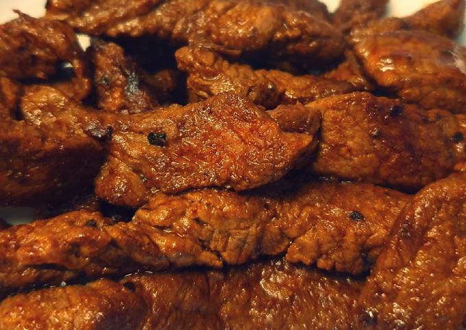 Seasoned Steak Strips Recipe by MarLee Willogan Cookpad