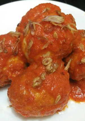 Foto resep Telur Bumbu merah simple