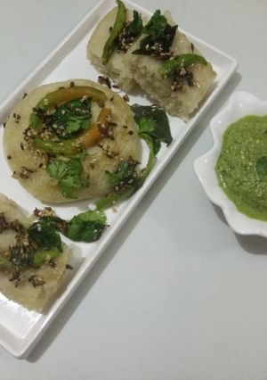 A picture of Sama rice dhokla.