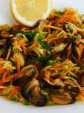 Insalata di Cozze con verdure crude