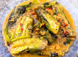 Foto resep Sambel Kencur / Pecel Terong Bakar