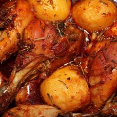 A picture of Super Lazy Chicken and Potato Roast.