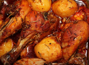 A picture of Super Lazy Chicken and Potato Roast.