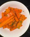 Honey glazed carrots