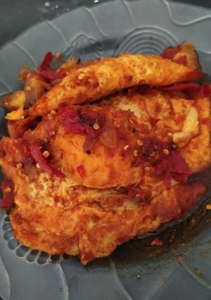 Foto resep Ceplok telor bumbu merah
