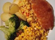 A picture of pork shoulder chops