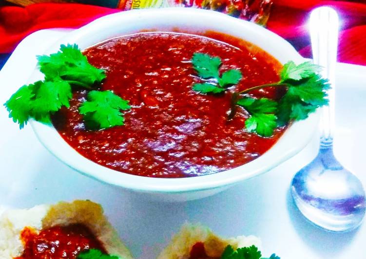 Homemade Veggies in UradDal Beetroot Curry