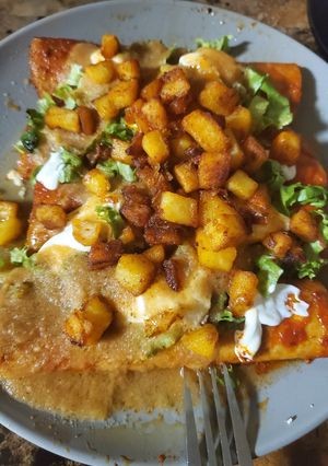 Una foto de Enchiladas michoacanas