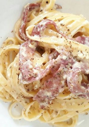 Foto resep Fettucini carbonara