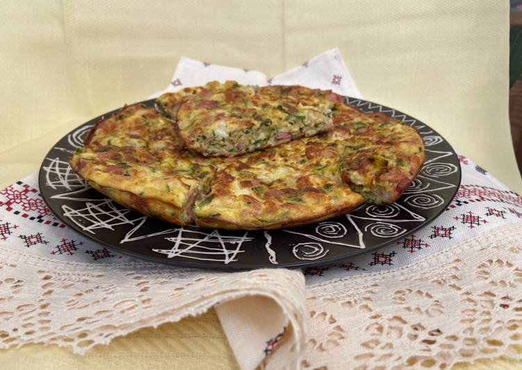 Frittata ricca al profumo di menta