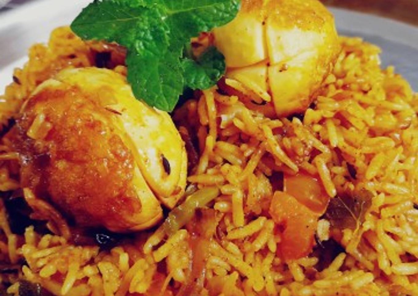Egg biryani