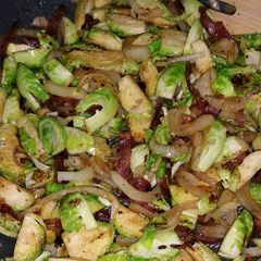 A picture of Sautéed Brussels Sprouts.