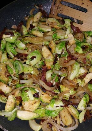 A picture of Sautéed Brussels Sprouts.