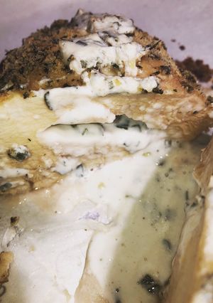 Foto di Tasca di pollo con caprino