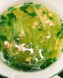 Canh bí đao nấu tôm tươi