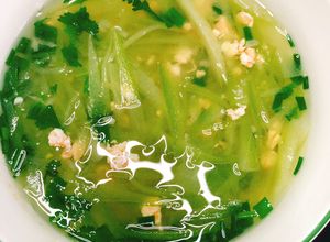 Hình của món Canh bí đao nấu tôm tươi.