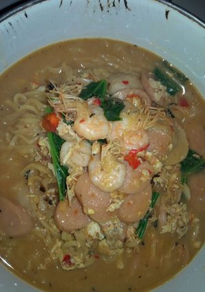 Foto resep Mie Jawa Udang Telur Sosis