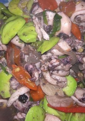 Foto resep Tumis Cumi Basah dan Petai