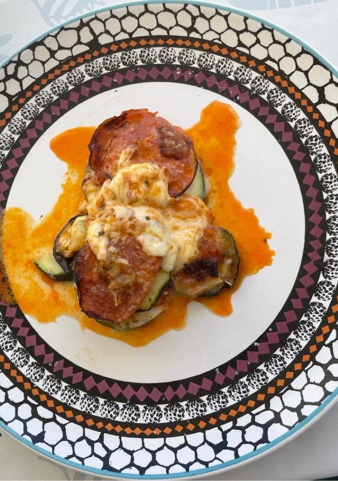Una foto de Lasaña vegetal en airfryer